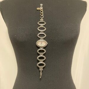 Brighton watch silver mother of pearl dial ‎ Japan Movement Miramar heart